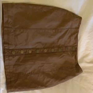Faux leather skirt